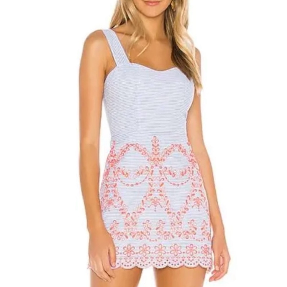 Tularosa Blue & white striped dress
